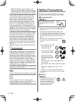 Предварительный просмотр 4 страницы Panasonic TH-49GX880Z Operating Instructions Manual