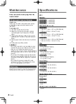 Предварительный просмотр 28 страницы Panasonic TH-49GX880Z Operating Instructions Manual