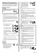 Preview for 5 page of Panasonic TH-49HX900H Operating Instructions Manual