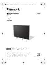 Предварительный просмотр 1 страницы Panasonic TH-49JX900Z Operating Instructions Manual