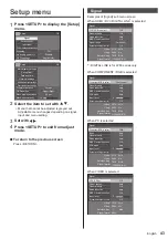 Предварительный просмотр 43 страницы Panasonic th-49lf8w Operating Instructions Manual