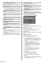 Предварительный просмотр 66 страницы Panasonic th-49lf8w Operating Instructions Manual