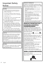 Preview for 6 page of Panasonic TH-49LFV8U Operating Instructions Manual