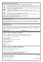 Preview for 48 page of Panasonic TH-49LFV8U Operating Instructions Manual