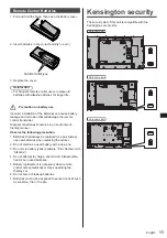 Предварительный просмотр 11 страницы Panasonic TH-49SF1HU Operating Instructions Manual