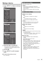 Предварительный просмотр 55 страницы Panasonic TH-49SQ1W Operating Instructions Manual