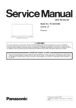 Предварительный просмотр 1 страницы Panasonic TH-50C330M Service Manual