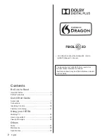 Предварительный просмотр 2 страницы Panasonic TH-50DX700A Operating Instructions Manual