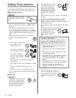 Предварительный просмотр 4 страницы Panasonic TH-50DX700A Operating Instructions Manual