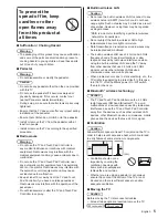 Предварительный просмотр 5 страницы Panasonic TH-50DX700A Operating Instructions Manual