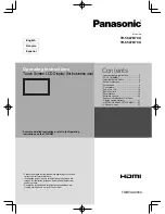 Preview for 1 page of Panasonic TH-50LFB70U Operating Instructions Manual