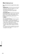 Preview for 20 page of Panasonic TH-50LX800K Operating Instructions Manual