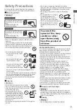 Предварительный просмотр 3 страницы Panasonic TH-50MX800K Operating Instructions Manual