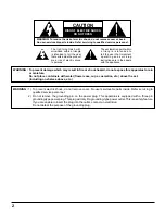 Preview for 2 page of Panasonic TH-50PB2U Operating Instructions Manual