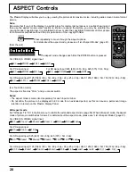 Preview for 20 page of Panasonic TH-50PB2U Operating Instructions Manual