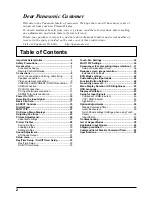Preview for 2 page of Panasonic TH-50PB2W Operating Instructions Manual