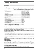 Preview for 4 page of Panasonic TH-50PB2W Operating Instructions Manual