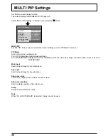Preview for 36 page of Panasonic TH-50PB2W Operating Instructions Manual