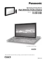 Panasonic TH-50PF10WK Operating Instructions Manual предпросмотр