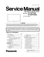 Preview for 1 page of Panasonic TH-50PF20E Service Manual