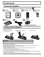 Предварительный просмотр 7 страницы Panasonic TH-50PF20U Operating Instructions Manual