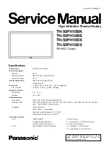 Предварительный просмотр 1 страницы Panasonic TH-50PH10BK Service Manual