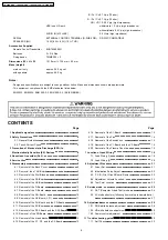 Предварительный просмотр 2 страницы Panasonic TH-50PH10BK Service Manual