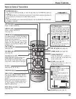 Предварительный просмотр 17 страницы Panasonic TH 50PH11UK Operating Instructions Manual