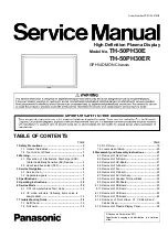 Panasonic TH-50PH30E Service Manual preview