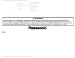 Preview for 2 page of Panasonic TH-50PHD30BX Service Manual