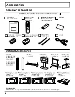 Предварительный просмотр 8 страницы Panasonic TH-50PHD5 Operating Instructions Manual