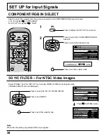 Предварительный просмотр 34 страницы Panasonic TH-50PHD5 Operating Instructions Manual