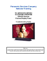 Предварительный просмотр 1 страницы Panasonic TH-50PHD5 Troubleshooting Manual