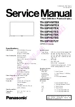 Предварительный просмотр 1 страницы Panasonic TH-50PHW7BK Service Manual