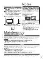 Preview for 5 page of Panasonic TH-50PV60A Operating Instructions Manual