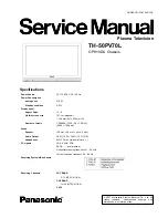 Preview for 1 page of Panasonic TH-50PV70L Service Manual