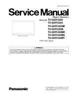 Preview for 1 page of Panasonic TH-50PV80D Service Manual