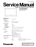 Panasonic TH-50PX600U Service Manual preview