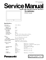 Preview for 1 page of Panasonic TH-50PX60U Service Manual