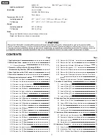 Preview for 2 page of Panasonic TH-50PX60U Service Manual