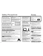 Предварительный просмотр 3 страницы Panasonic TH-50PX720B Operating Instructions Manual