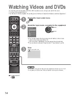 Preview for 14 page of Panasonic TH-50PY700AZ Viera Operating Instructions Manual