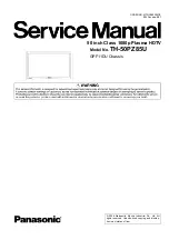 Panasonic TH-50PZ85U Service Manual preview