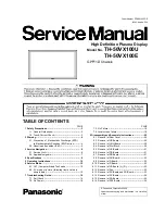 Предварительный просмотр 1 страницы Panasonic TH-50VX100E Service Manual