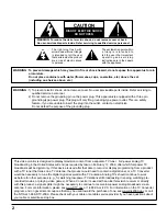 Preview for 2 page of Panasonic TH-50VX100U Operating Instructions Manual