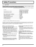 Preview for 6 page of Panasonic TH-50VX100U Operating Instructions Manual