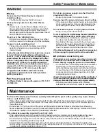 Preview for 7 page of Panasonic TH-50VX100U Operating Instructions Manual