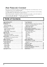 Preview for 2 page of Panasonic TH-50VX100W Operating Instructions Manual