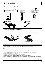 Preview for 7 page of Panasonic TH-50VX100W Operating Instructions Manual