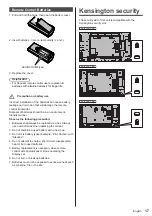 Preview for 17 page of Panasonic TH-55AF1U Operating Instrctions